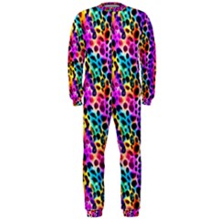 Rainbow Leopard Onepiece Jumpsuit (men) by DinkovaArt