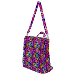 Rainbow Leopard Crossbody Backpack by DinkovaArt