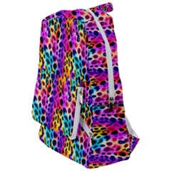 Rainbow Leopard Travelers  Backpack by DinkovaArt