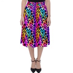 Rainbow Leopard Classic Midi Skirt by DinkovaArt