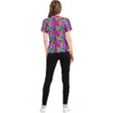 Rainbow Leopard Women s Short Sleeve Rash Guard View2