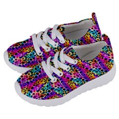 Rainbow Leopard Kids  Lightweight Sports Shoes by DinkovaArt