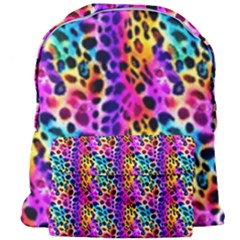 Rainbow Leopard Giant Full Print Backpack by DinkovaArt