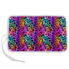 Rainbow Leopard Pen Storage Case (s) by DinkovaArt