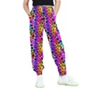 Rainbow Leopard Kids  Elastic Waist Pants View1