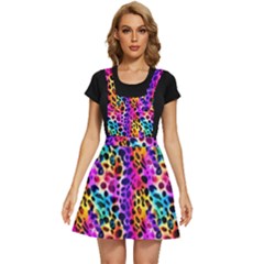 Rainbow Leopard Apron Dress by DinkovaArt