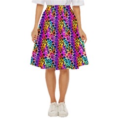 Rainbow Leopard Classic Short Skirt by DinkovaArt