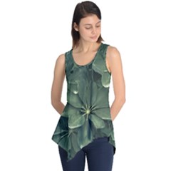 Leaves Closeup Background Photo1 Sleeveless Tunic by dflcprintsclothing