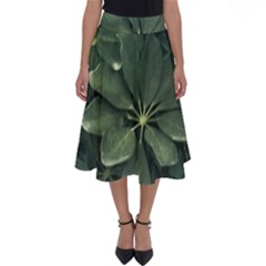 Leaves Closeup Background Photo1 Perfect Length Midi Skirt by dflcprintsclothing