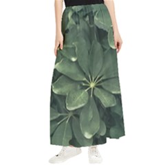 Leaves Closeup Background Photo1 Maxi Chiffon Skirt by dflcprintsclothing