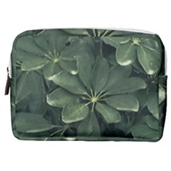 Leaves Closeup Background Photo1 Make Up Pouch (medium) by dflcprintsclothing