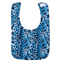 Blue Leopard Baby Bib by DinkovaArt