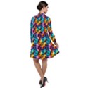 Rainbow Leopard 2 Long Sleeve Chiffon Shirt Dress View2