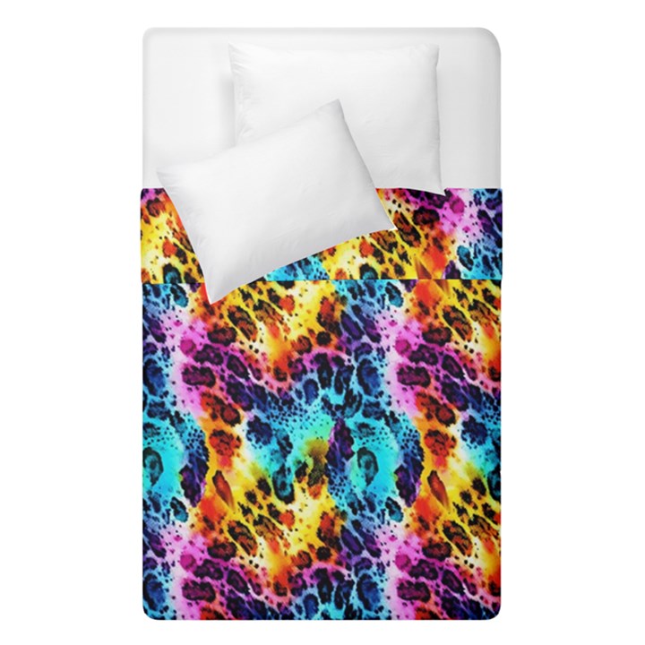 Rainbow Leopard 2 Duvet Cover Double Side (Single Size)