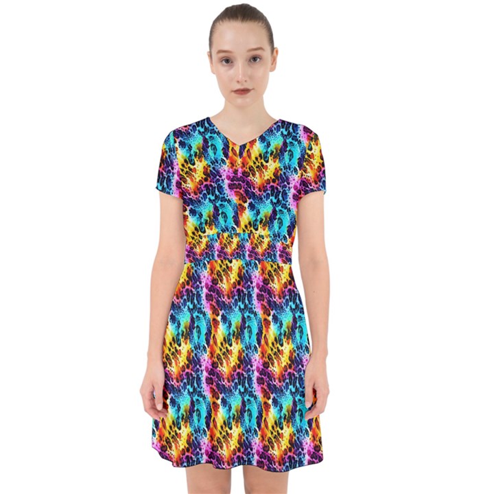 Rainbow Leopard 2 Adorable in Chiffon Dress