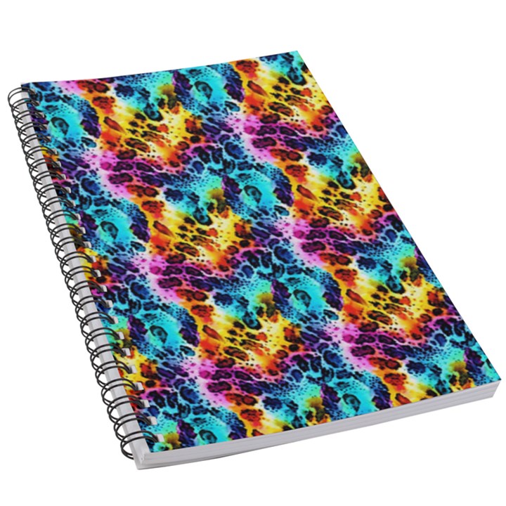 Rainbow Leopard 2 5.5  x 8.5  Notebook