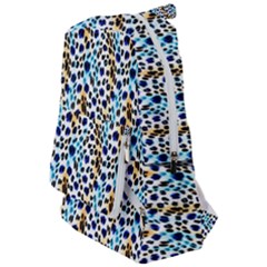 Blue Beige Leopard Travelers  Backpack by DinkovaArt