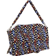 Colorful Leopard Canvas Crossbody Bag by DinkovaArt