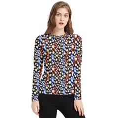 Colorful Leopard Women s Long Sleeve Rash Guard by DinkovaArt