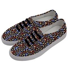 Colorful Leopard Men s Classic Low Top Sneakers by DinkovaArt