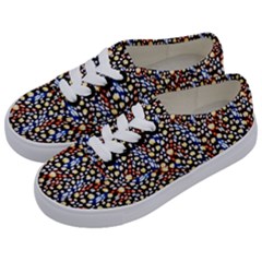 Colorful Leopard Kids  Classic Low Top Sneakers by DinkovaArt