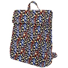 Colorful Leopard Flap Top Backpack by DinkovaArt