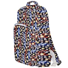 Colorful Leopard Double Compartment Backpack by DinkovaArt