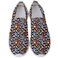 Colorful Leopard Men s Slip On Sneakers by DinkovaArt