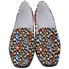 Colorful Leopard Women s Classic Loafer Heels by DinkovaArt