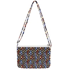 Colorful Leopard Double Gusset Crossbody Bag by DinkovaArt