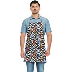 Colorful Leopard Kitchen Apron by DinkovaArt