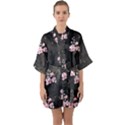 Queenie  Half Sleeve Satin Kimono  View1