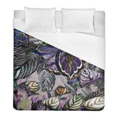 Dark Leaves Duvet Cover (full/ Double Size) by DinkovaArt