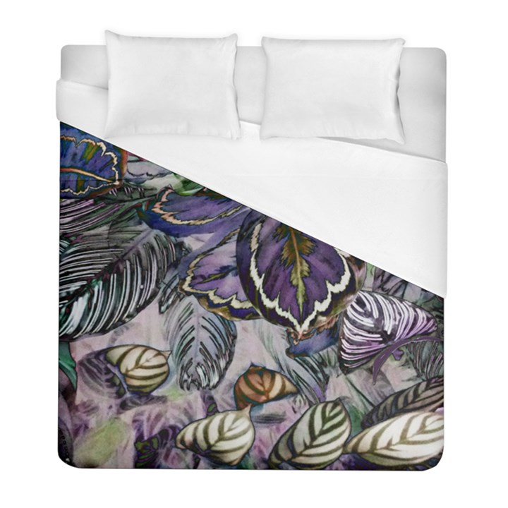 Dark Leaves Duvet Cover (Full/ Double Size)