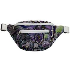 Dark Leaves Fanny Pack by DinkovaArt