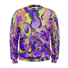 Purple Leaves Men s Sweatshirt by DinkovaArt