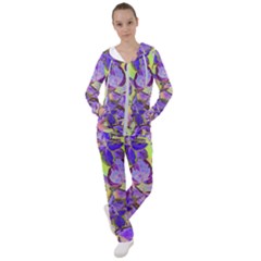 Purple Leaves Women s Tracksuit by DinkovaArt