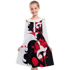 3 - Science Love And Art 2 - Science Love And Art Kids  Midi Sailor Dress by LemonPear