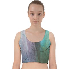 Abstract Pattern  Velvet Racer Back Crop Top by artworkshop