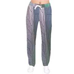 Abstract Pattern  Women Velvet Drawstring Pants