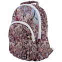 Almond Tree Flower Rounded Multi Pocket Backpack View1