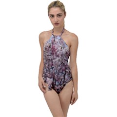 Almond Tree Flower Go With The Flow One Piece Swimsuit by artworkshop