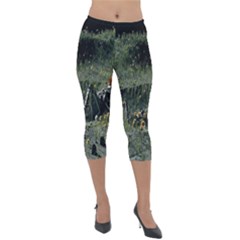 Amoled Lightweight Velour Capri Leggings  by artworkshop