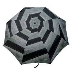 Pattern With A Cement Staircase Folding Umbrellas by artworkshop