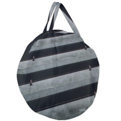 Pattern With A Cement Staircase Giant Round Zipper Tote by artworkshop