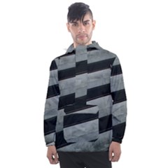 Pattern With A Cement Staircase Men s Front Pocket Pullover Windbreaker by artworkshop