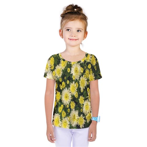 Autumn Background Closeup Flowers Kids  One Piece Tee by artworkshop