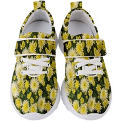 Autumn Background Closeup Flowers Kids  Velcro Strap Shoes by artworkshop