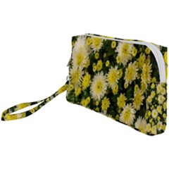 Autumn Background Closeup Flowers Wristlet Pouch Bag (small) by artworkshop