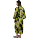 Autumn Background Closeup Flowers Maxi Satin Kimono View2